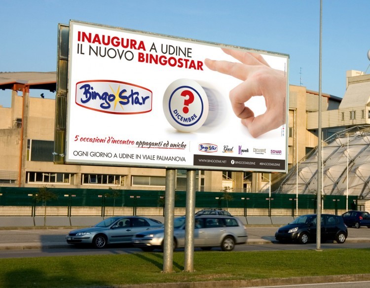 Campagna pubblicitaria Inaugurazione BingoStar Udine